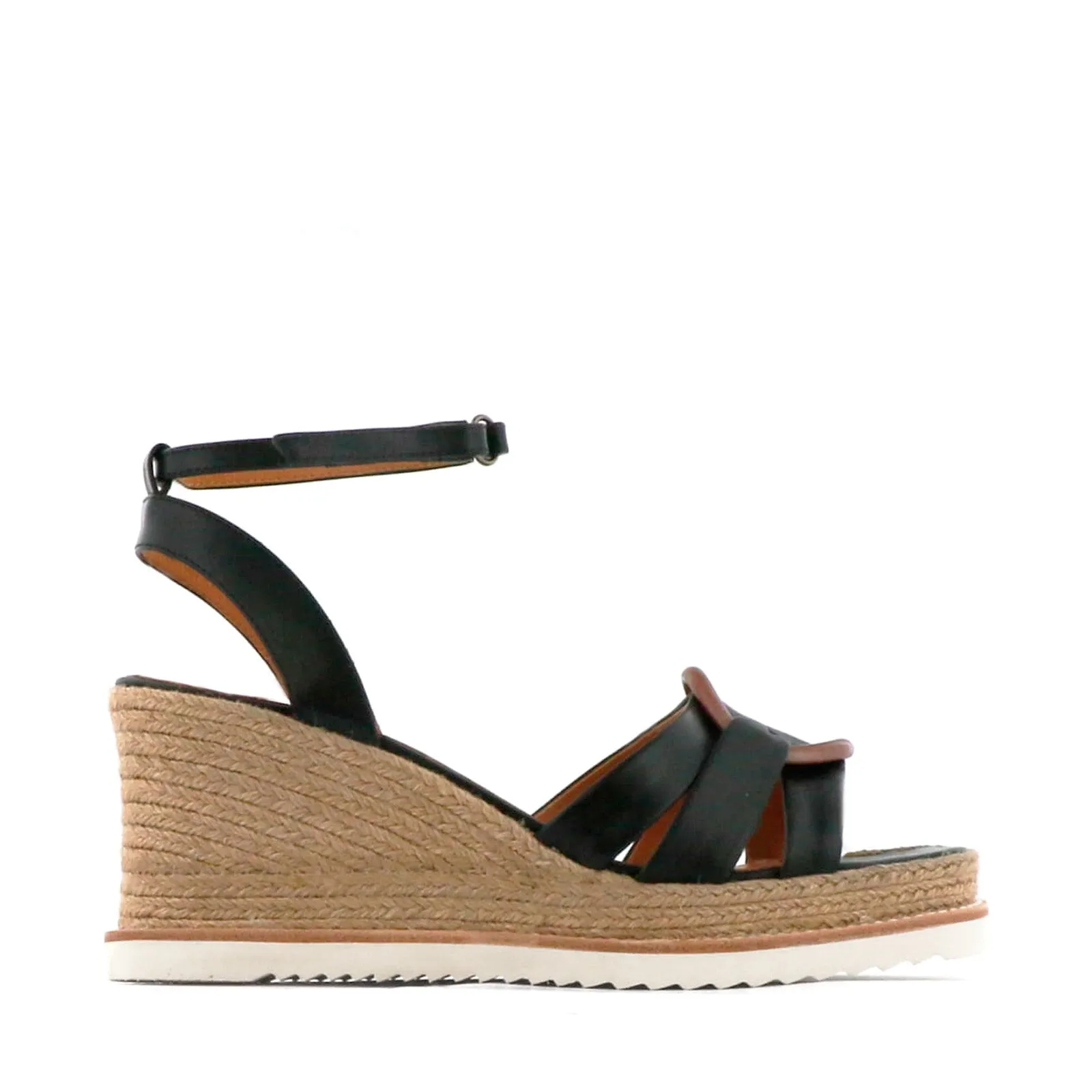 SANDALES ESPADRILLES EN CUIR ZELINE