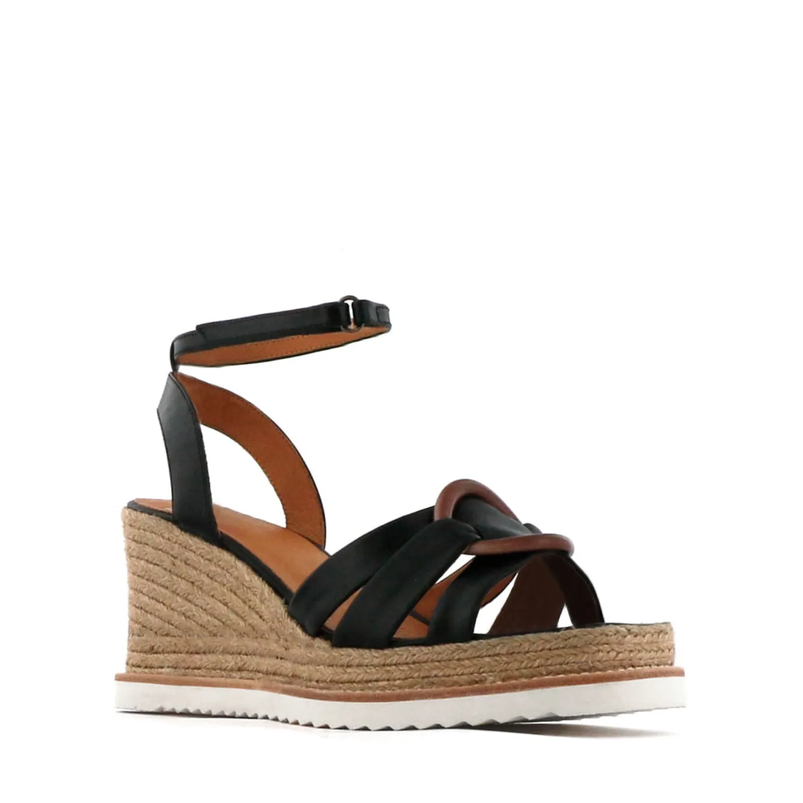 SANDALES ESPADRILLES EN CUIR ZELINE
