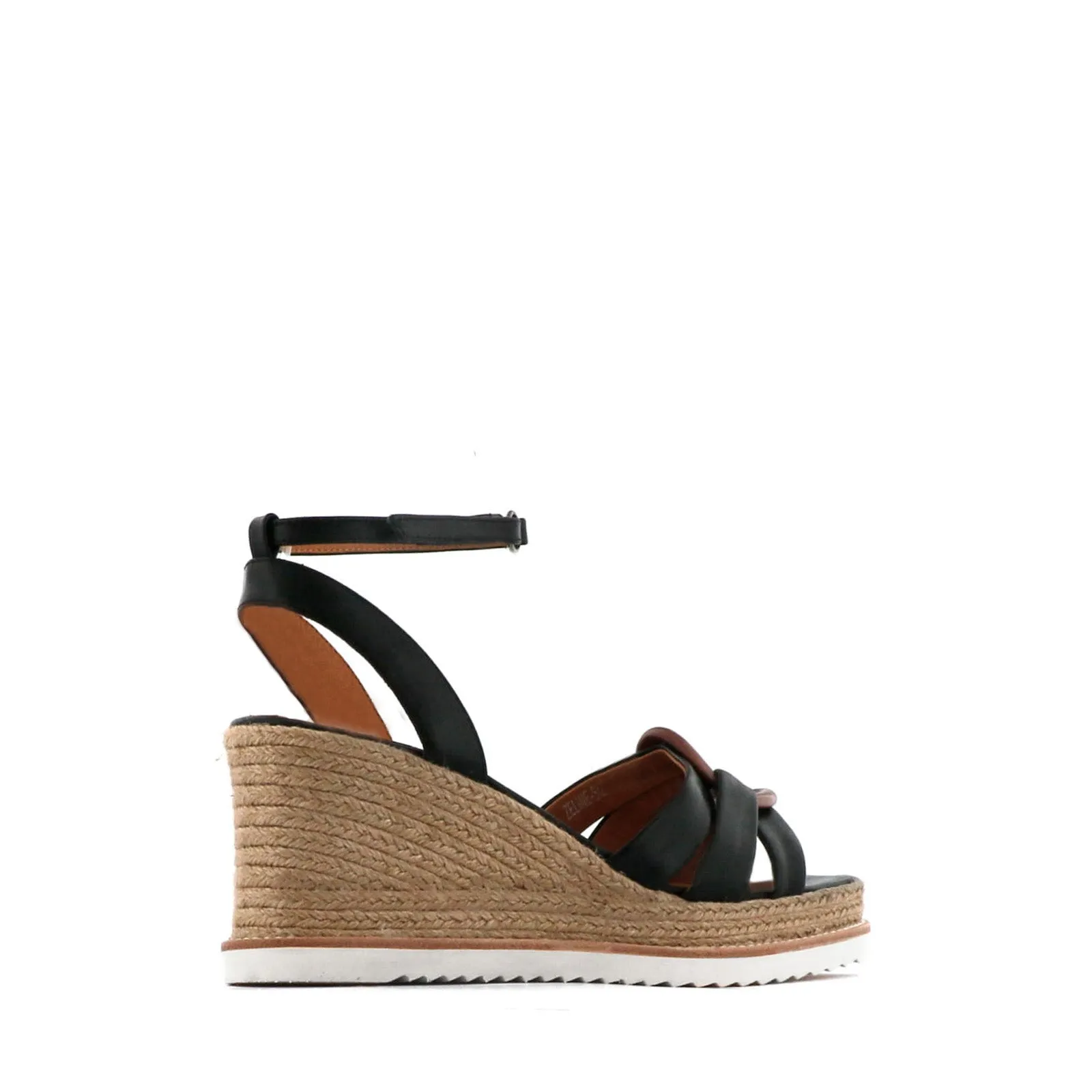 SANDALES ESPADRILLES EN CUIR ZELINE