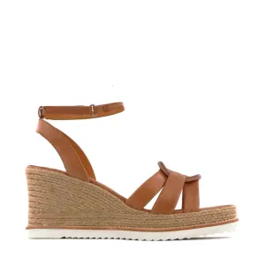 SANDALES ESPADRILLES EN CUIR ZELINE