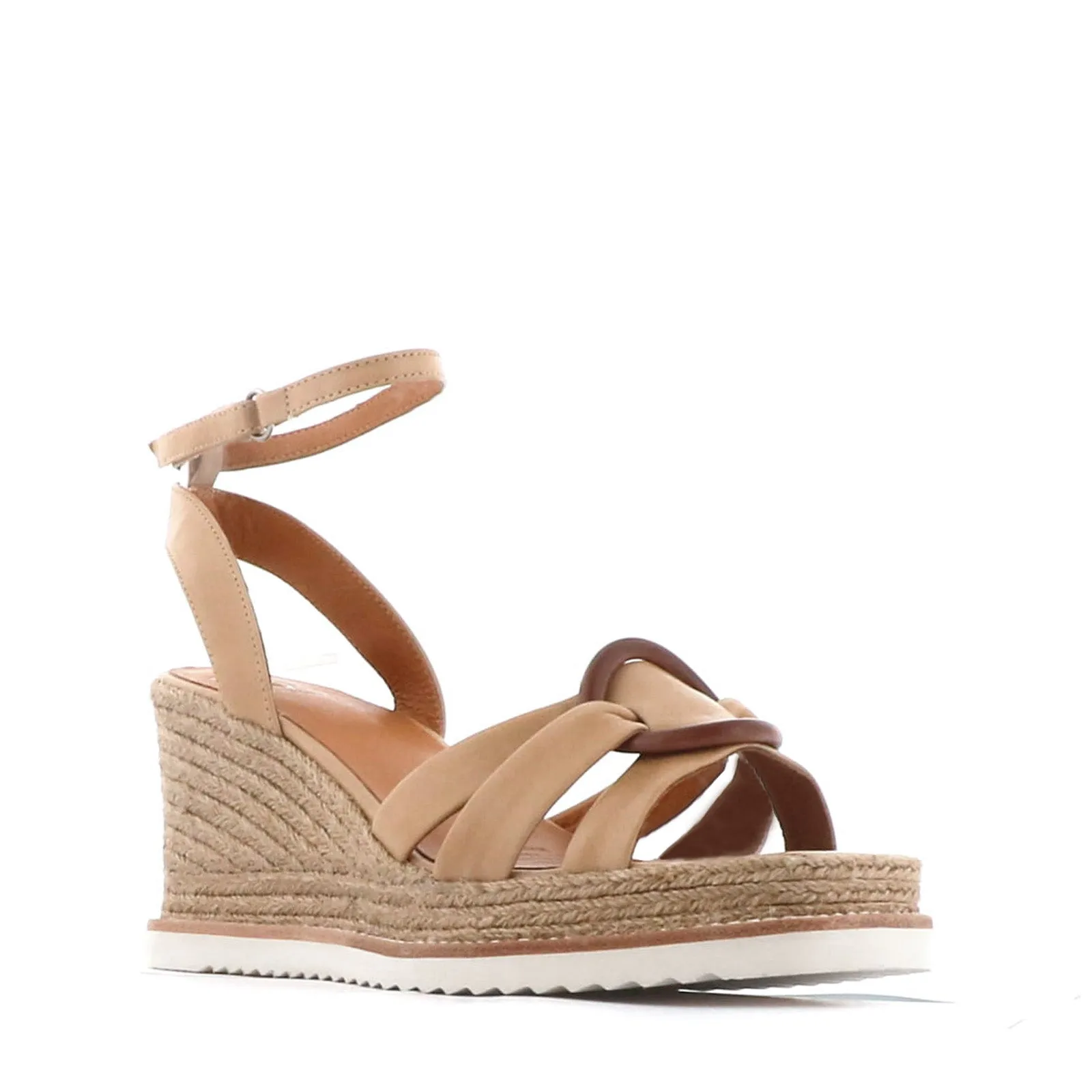 SANDALES ESPADRILLES EN CUIR ZELINE