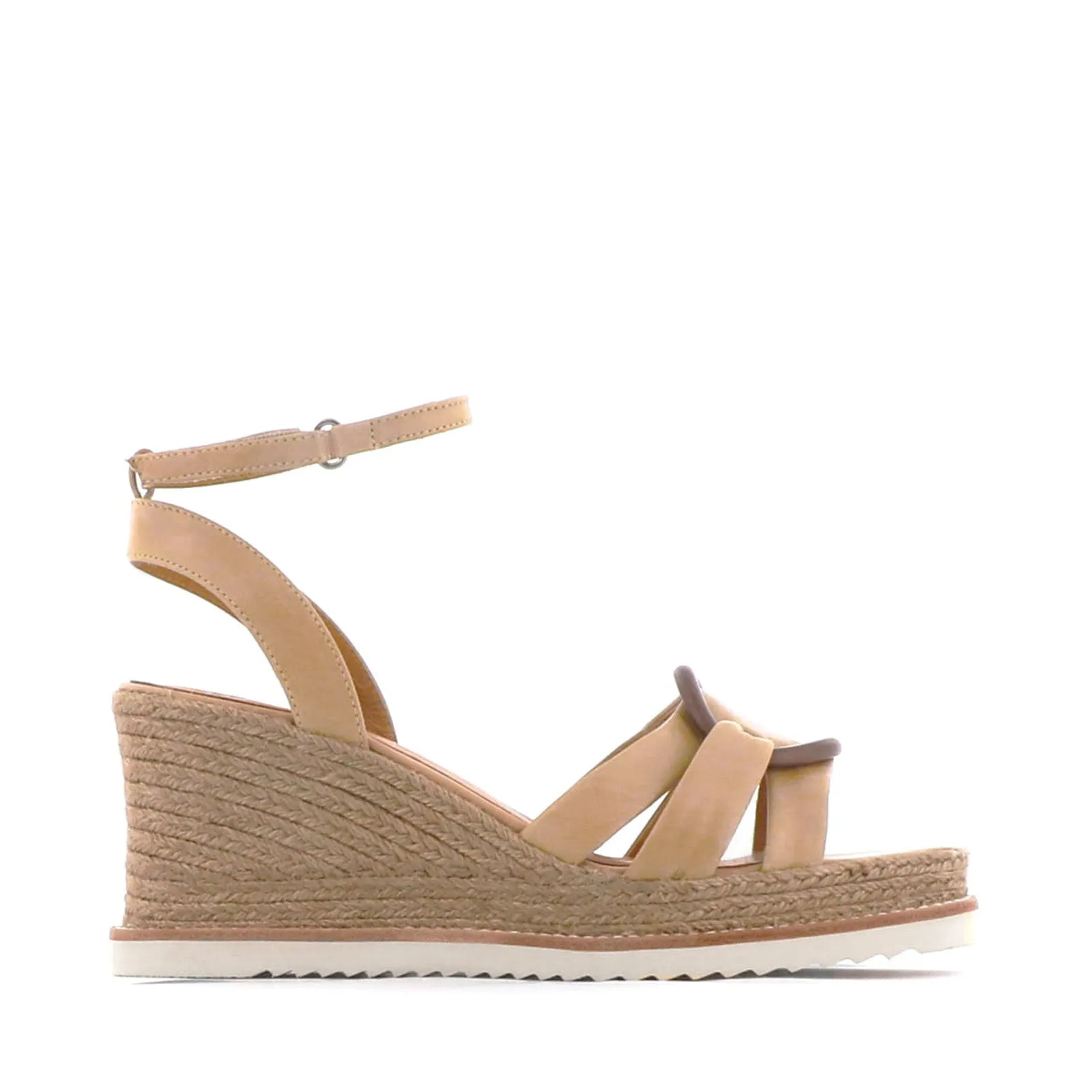 SANDALES ESPADRILLES EN CUIR ZELINE